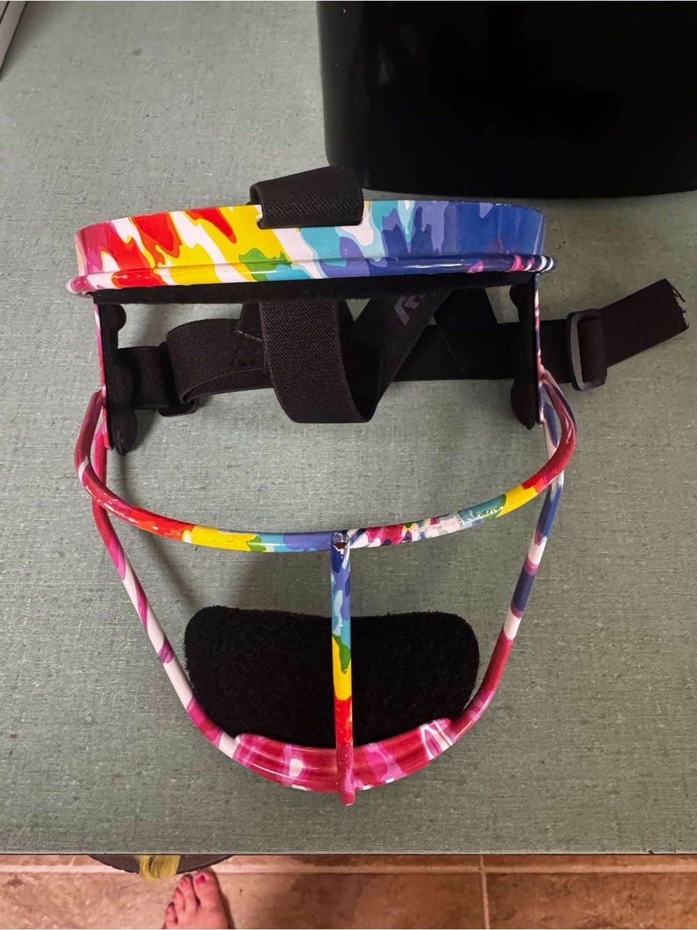 Kids Rainbow Face Guard - Multicolor Protective Mask Accessory